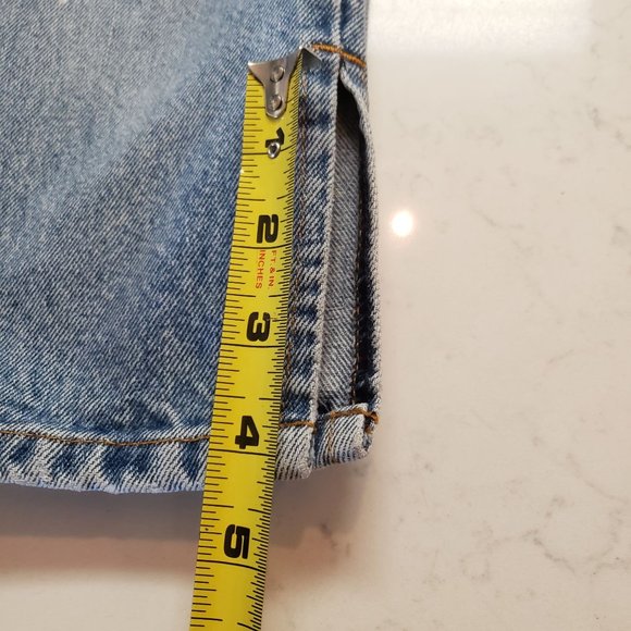 BILL BLASS Vintage Jeans size 10 rigid denim straight leg cropped - Picture 11 of 12